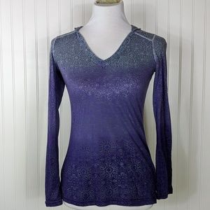 Athleta Burnout Paradise Hoodie Adjustable Sleeves